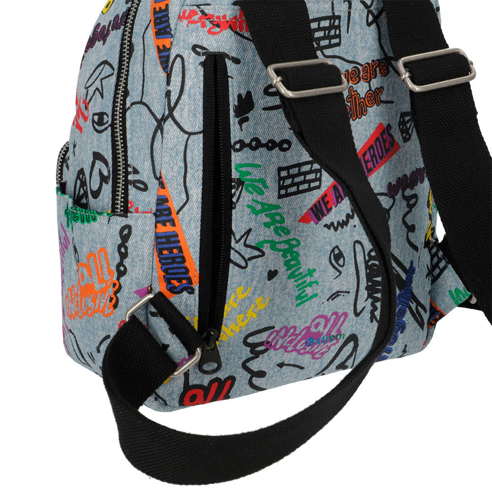 Mochila ZOE 3XT MULTICOLOR PRINT S